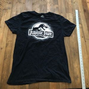 Pre-owned Jurassic Park S/S Logo Tee in Black. Men’s Large.